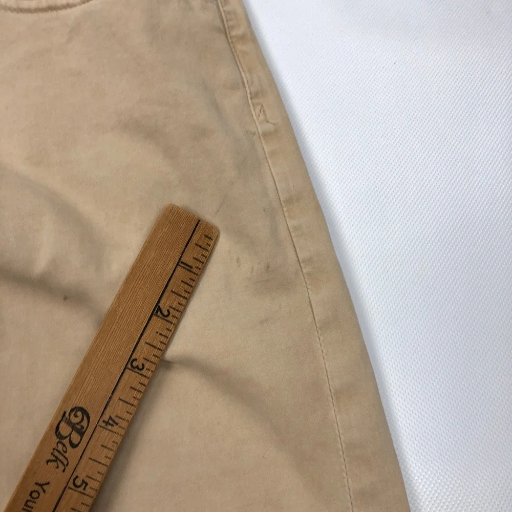 AG Adriano Goldschmied The Graduate Tailored Leg Tan Khaki Pants 34x32 Mens